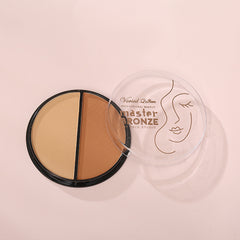 Shading Bronzer Powder Dark Light Face Contouring Palette