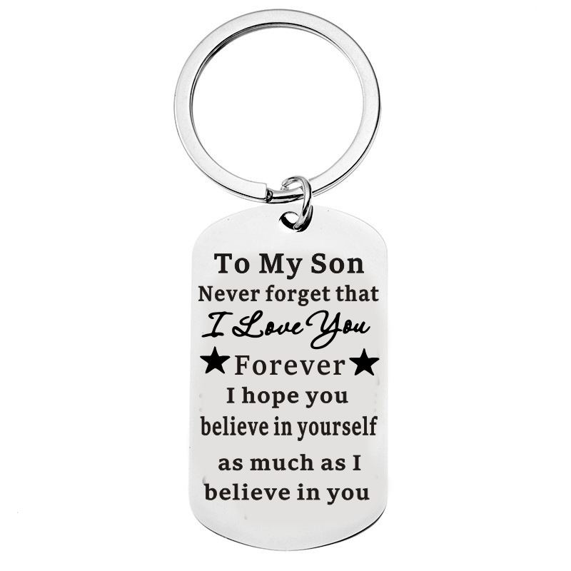 Inspirational Metal Keychain Pendant Gift for Birthday or Christmas