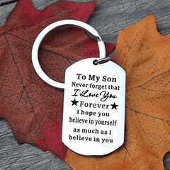 Inspirational Metal Keychain Pendant Gift for Birthday or Christmas