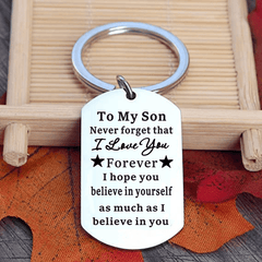 Inspirational Metal Keychain Pendant Gift for Birthday or Christmas
