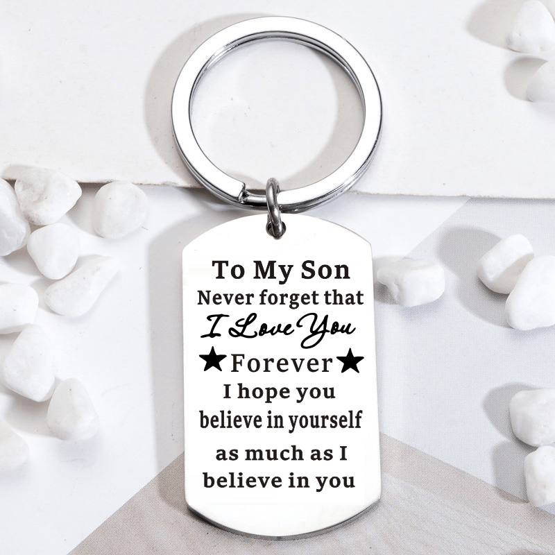 Inspirational Metal Keychain Pendant Gift for Birthday or Christmas