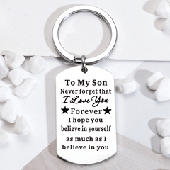 Inspirational Metal Keychain Pendant Gift for Birthday or Christmas