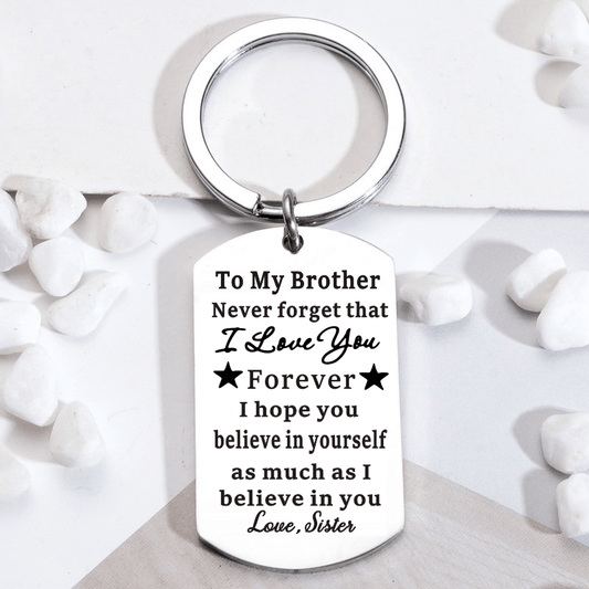 Creative Brother From Sister Keychain Gift