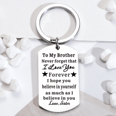 Creative Brother From Sister Keychain Gift