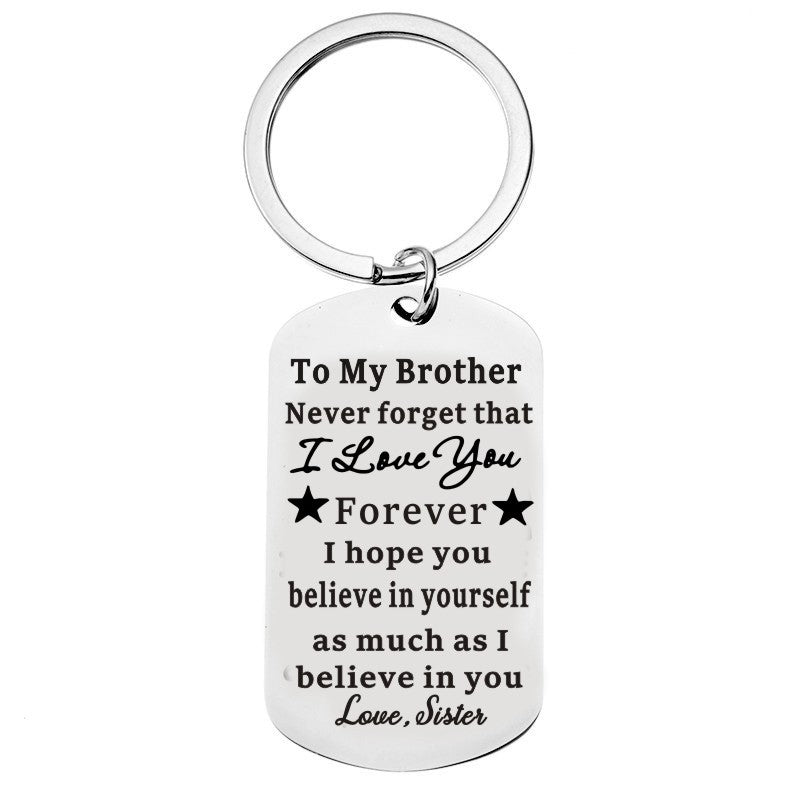 Creative Brother From Sister Keychain Gift