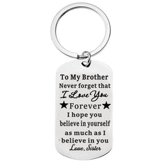 Creative Brother From Sister Keychain Gift