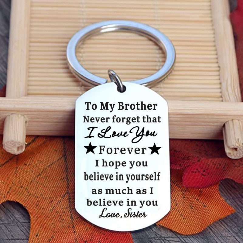 Creative Brother From Sister Keychain Gift
