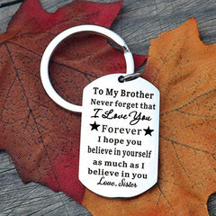 Creative Brother From Sister Keychain Gift