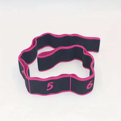 Yoga Elastic Resistance Band 8 Rings Home Gym Stretching Tension Fitness