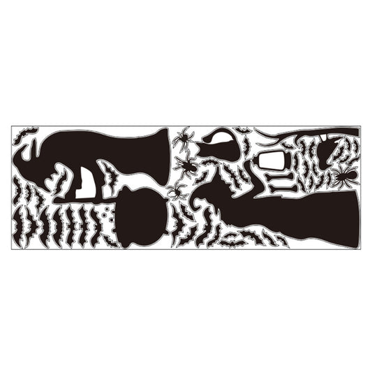 Halloween Witch and Cat Curtain Decoration