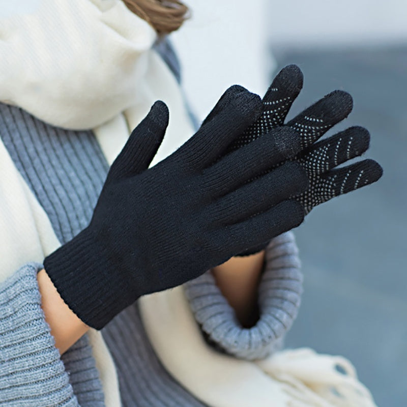 Winter Touch Screen Gloves Anti Slip Acrylic Knitted Magic Gloves
