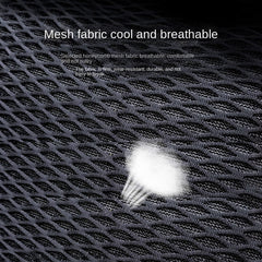 Car Headrest PU Leather Mesh Neck Pillow Soft Comfortable Seat Rest Cushion