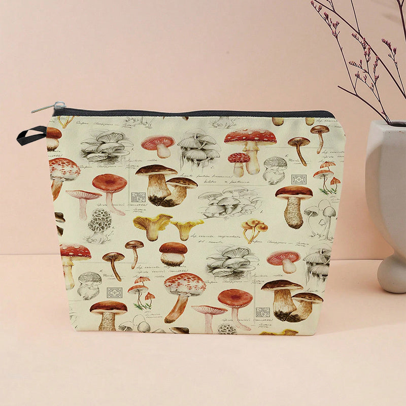 Flower Printed Makeup Bag Cosmetics Organizer Storage Bag for Travel