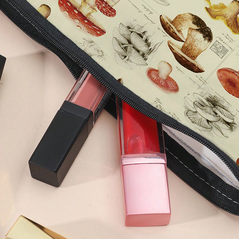 Flower Printed Makeup Bag Cosmetics Organizer Storage Bag for Travel