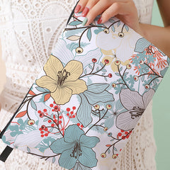 Flower Printed Makeup Bag Cosmetics Organizer Storage Bag for Travel