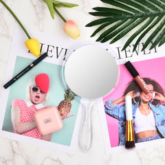 1Pc Hand Mirror Double Sided 1X 3X Magnifying Vanity Mirror