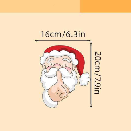 Christmas Decor Santa Claus Elk Sticker Car Window Decals Vinyl
