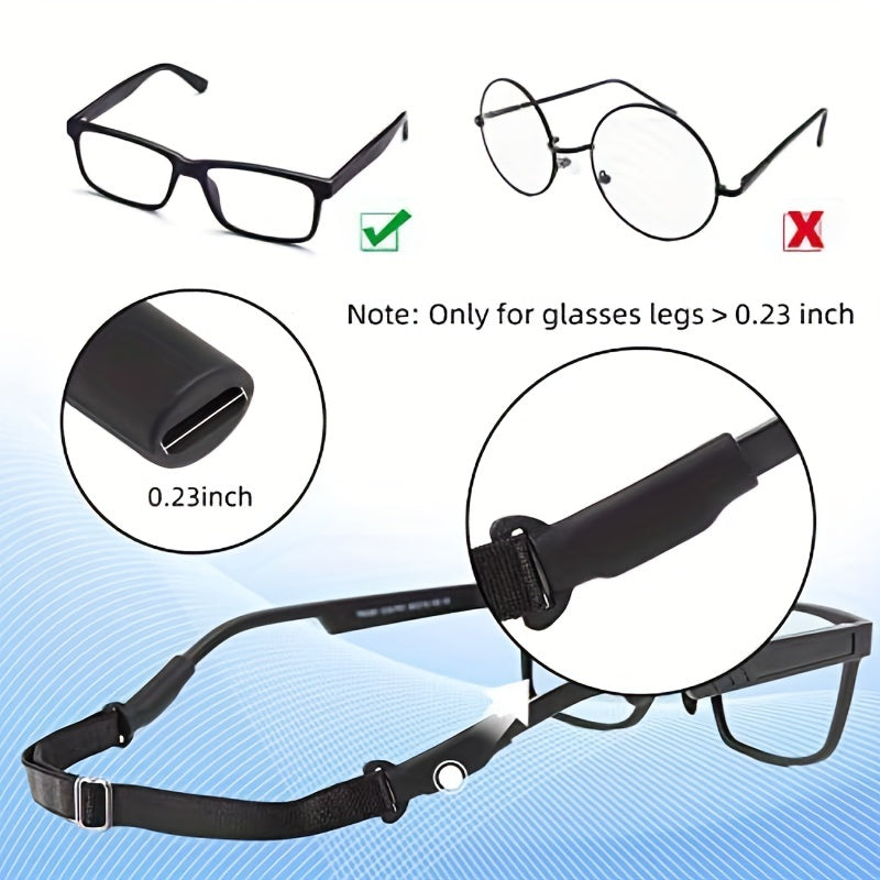 Adjustable Glasses Straps No Tail Eyewear Retainer Strap for Men and Women