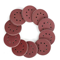 50pcs 12.7 cm 8 Hole Hook & Loop Sanding Discs 60-400 Grits