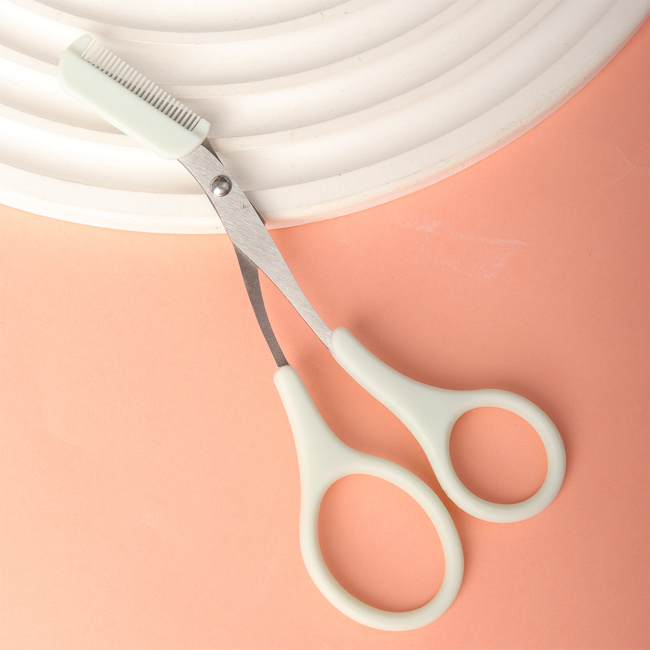 2pcs Eyebrow Eyelash Shaping Set Scissors Comb Lash Curler Makeup Beauty