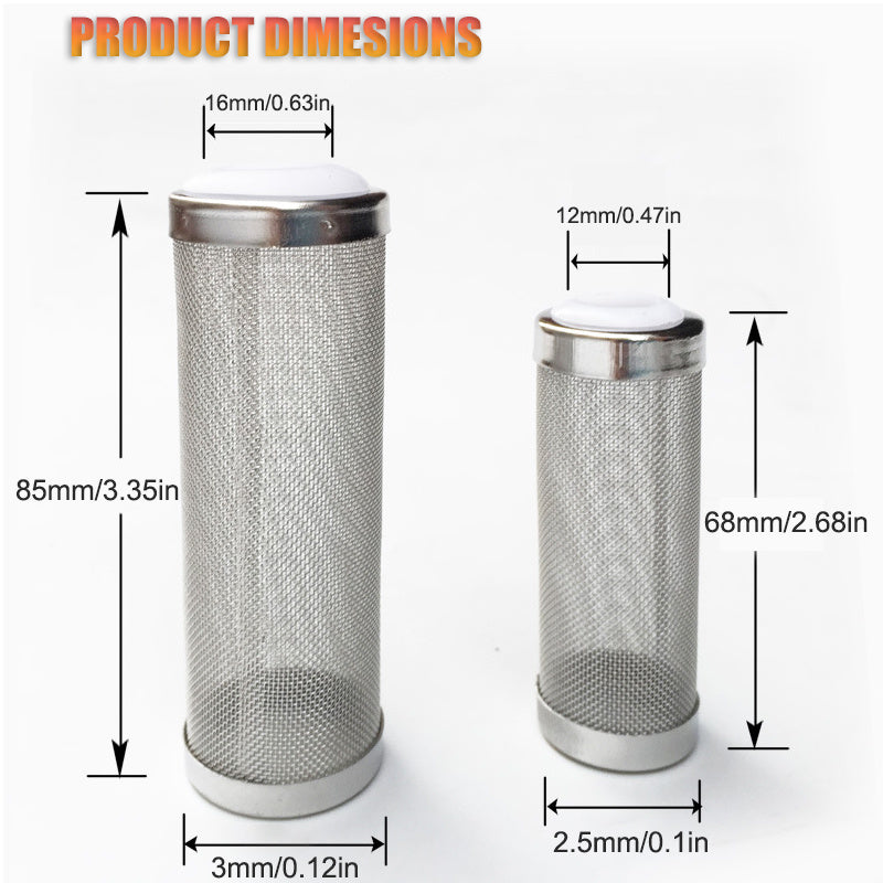 Fish Tank Filter Stainless Steel Inlet Mesh Shrimp Nets