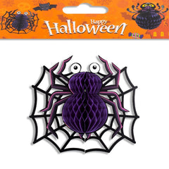 Halloween Bat Party Decoration Ghost Spider Pumpkin Hat Honeycomb Pendant