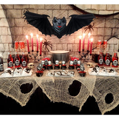 Halloween Bat Party Decoration Ghost Spider Pumpkin Hat Honeycomb Pendant
