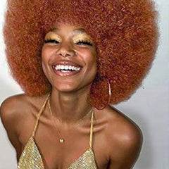 Short Brown Curly Rocker Wig for Men