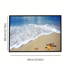 Beach Ocean Style 3D Printed Carpet Mat Polyester Area Rug
