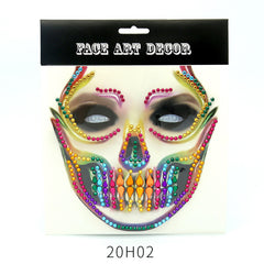 Halloween Face Gem Stickers Fluorescent DIY Party Cosplay Face Paint