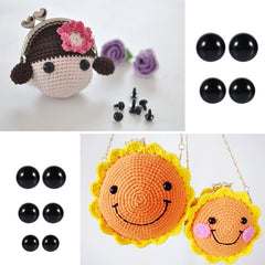 100pcs Plastic Safety Eyes for Bear Dolls Puppets Plush Animals