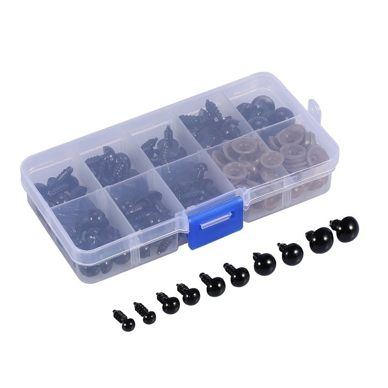 100pcs Plastic Safety Eyes for Bear Dolls Puppets Plush Animals