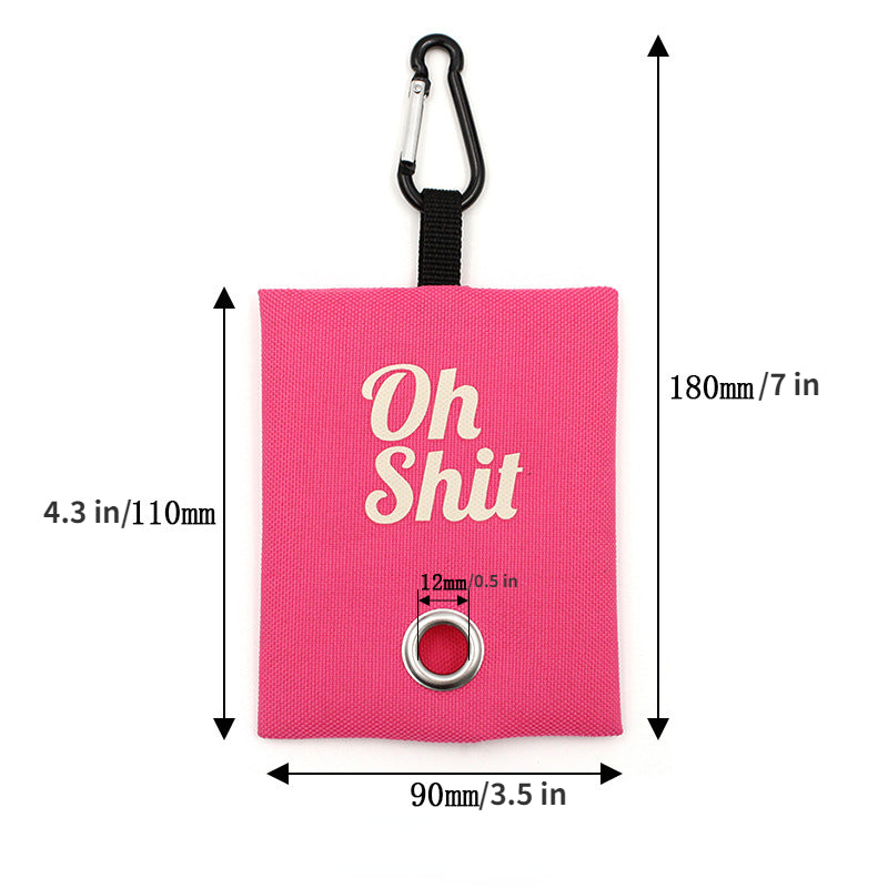 Dog Poop Bag Holder with Clip for Outdoor Walking