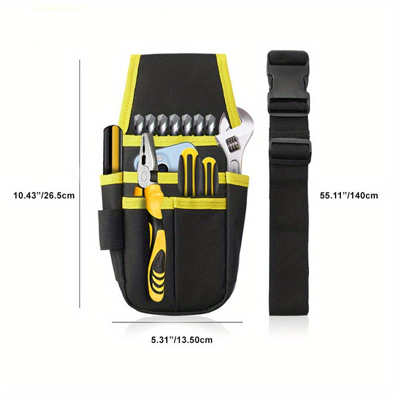 Portable Electrician Tool Bag Waist Bag Organizer with Side Pockets