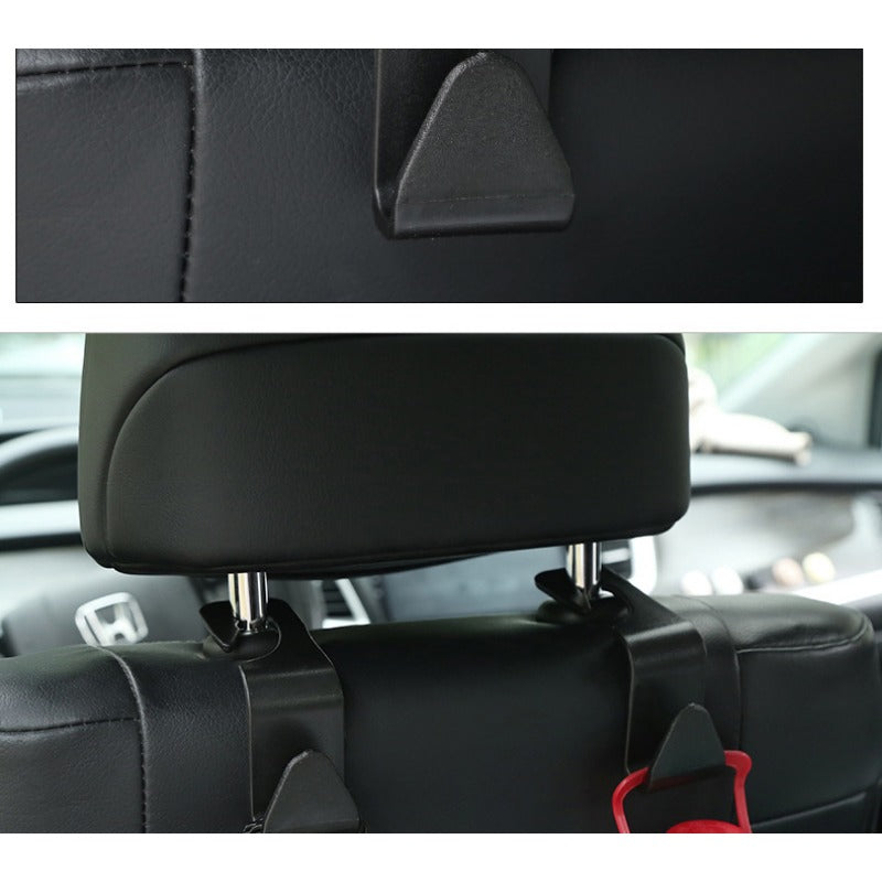 4pcs Car Hook Seat Back Double Hook Hidden Small Hook