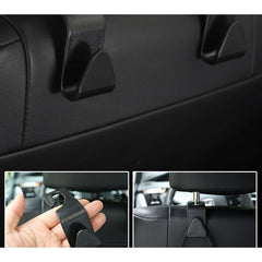 4pcs Car Hook Seat Back Double Hook Hidden Small Hook