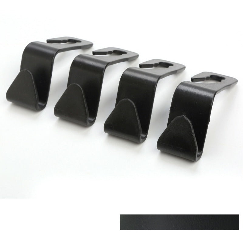 4pcs Car Hook Seat Back Double Hook Hidden Small Hook