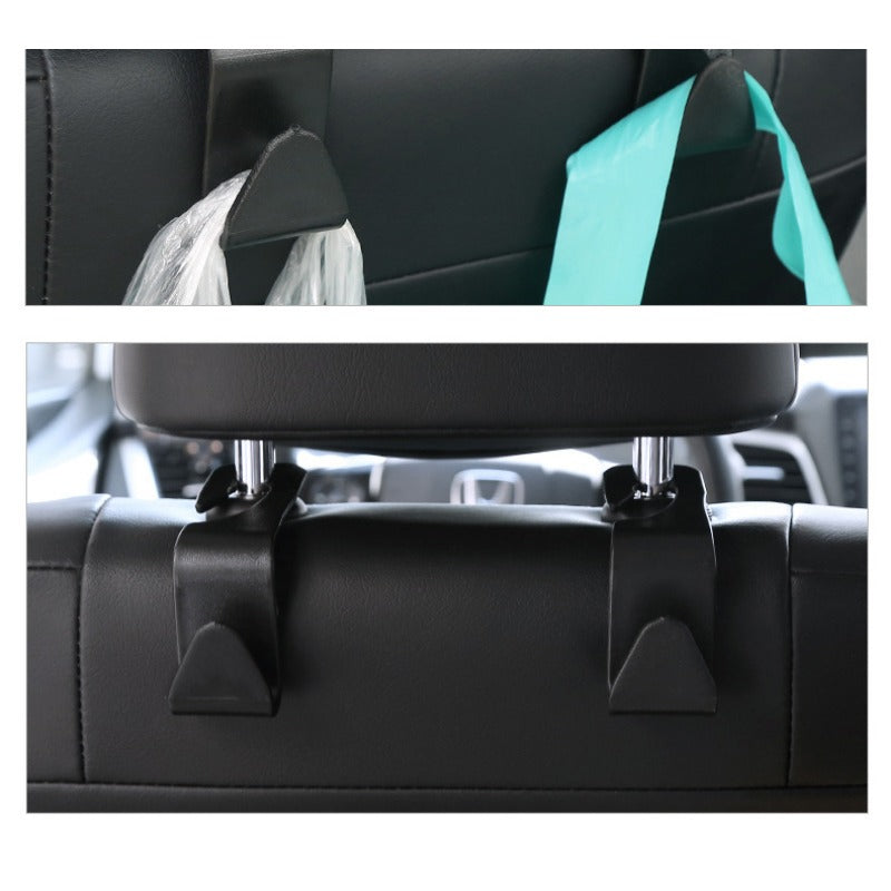 4pcs Car Hook Seat Back Double Hook Hidden Small Hook