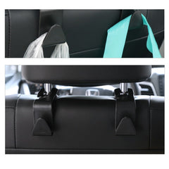 4pcs Car Hook Seat Back Double Hook Hidden Small Hook