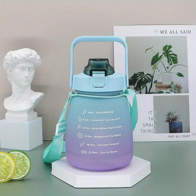 1300ML Gradient Sports Water Bottle with Straw