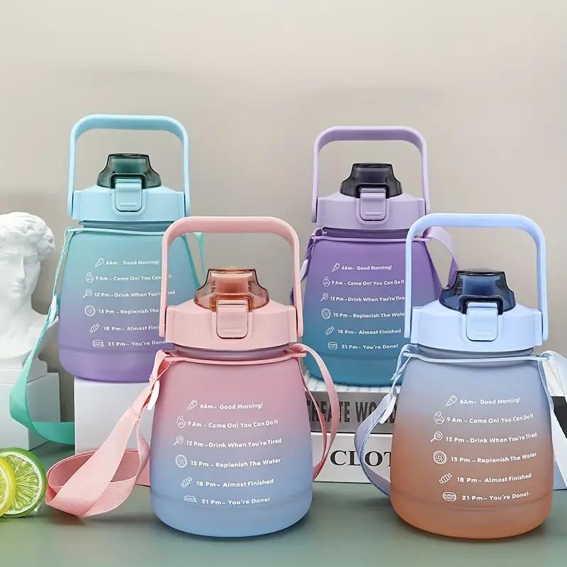 1300ML Gradient Sports Water Bottle with Straw