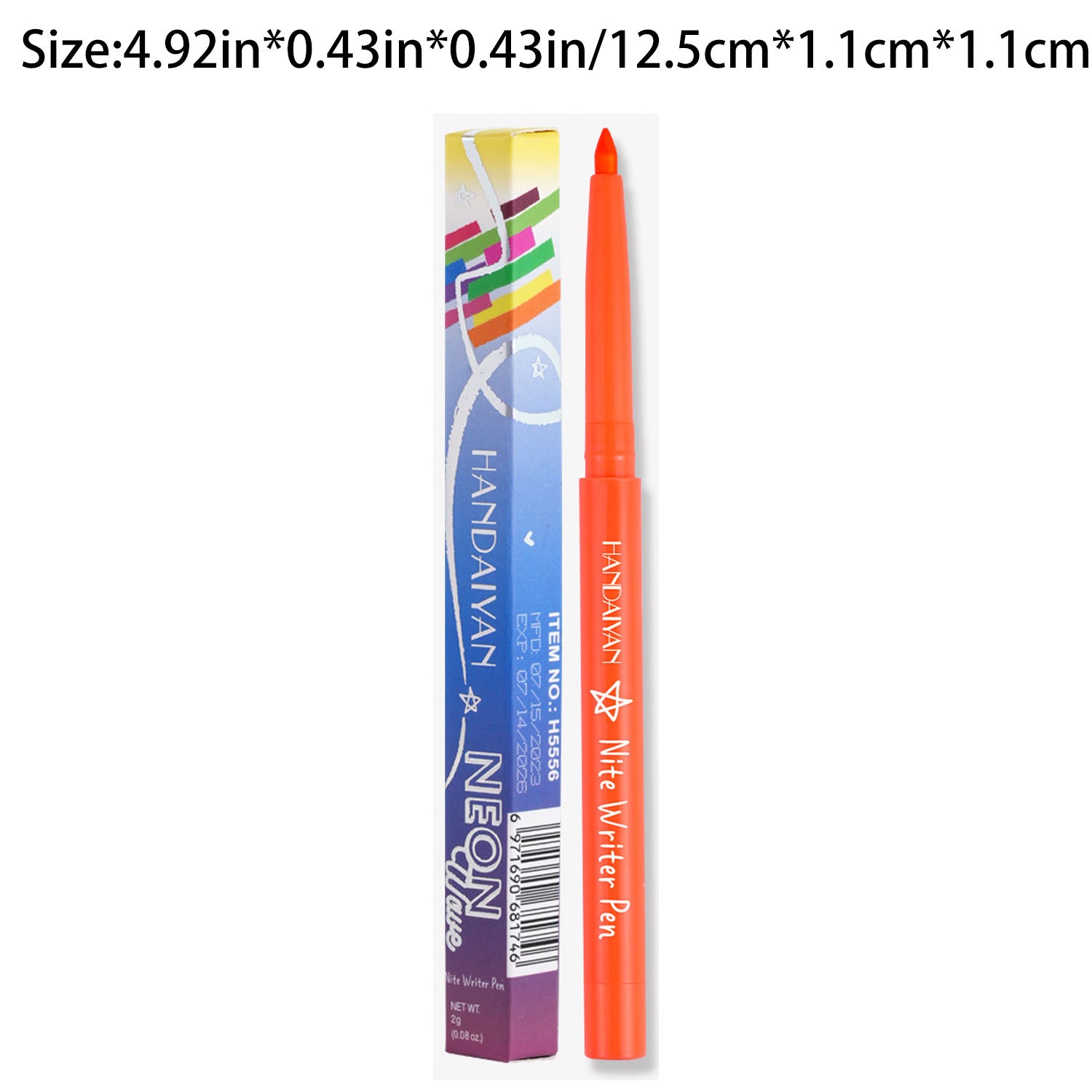 12 Colors Fluorescent Eyeliner Pen UV Waterproof Gel Pen
