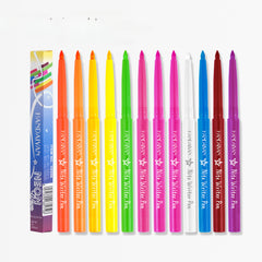 12 Colors Fluorescent Eyeliner Pen UV Waterproof Gel Pen