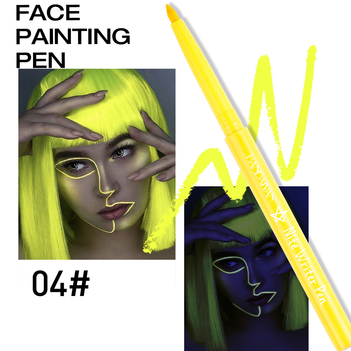 12 Colors Fluorescent Eyeliner Pen UV Waterproof Gel Pen