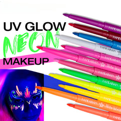 12 Colors Fluorescent Eyeliner Pen UV Waterproof Gel Pen
