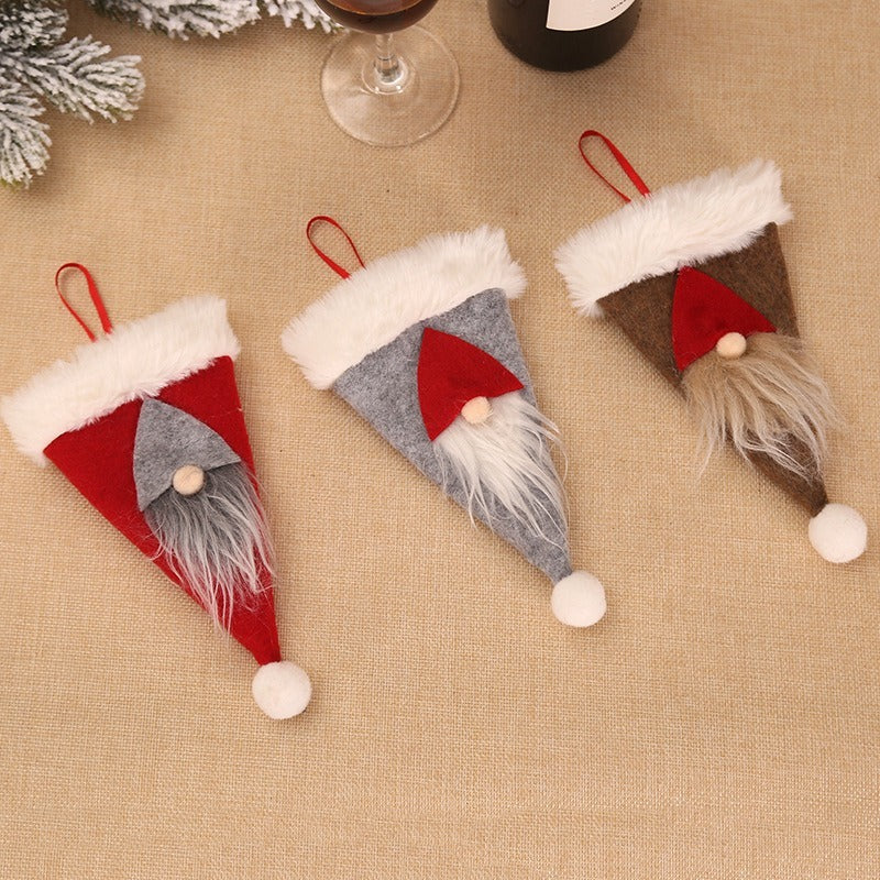 Christmas Santa Claus Tableware Cover Decoration