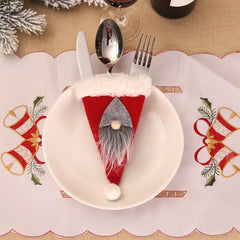 Christmas Santa Claus Tableware Cover Decoration
