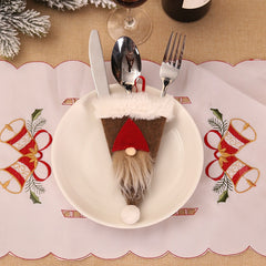 Christmas Santa Claus Tableware Cover Decoration