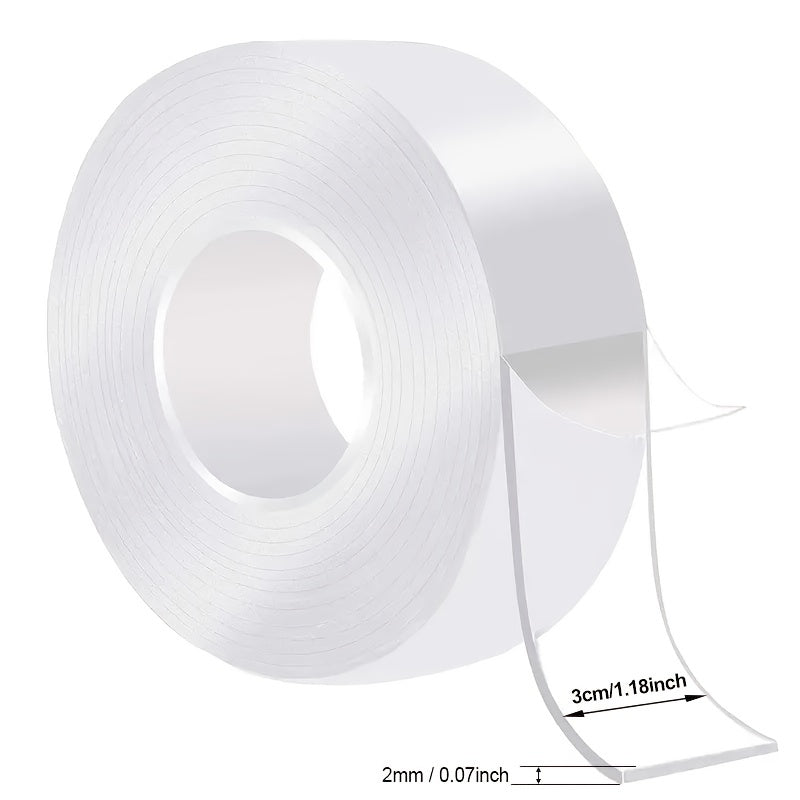 1pc Transparent Nano Tape Thicker Stronger Washable Reusable Double Sided Tape