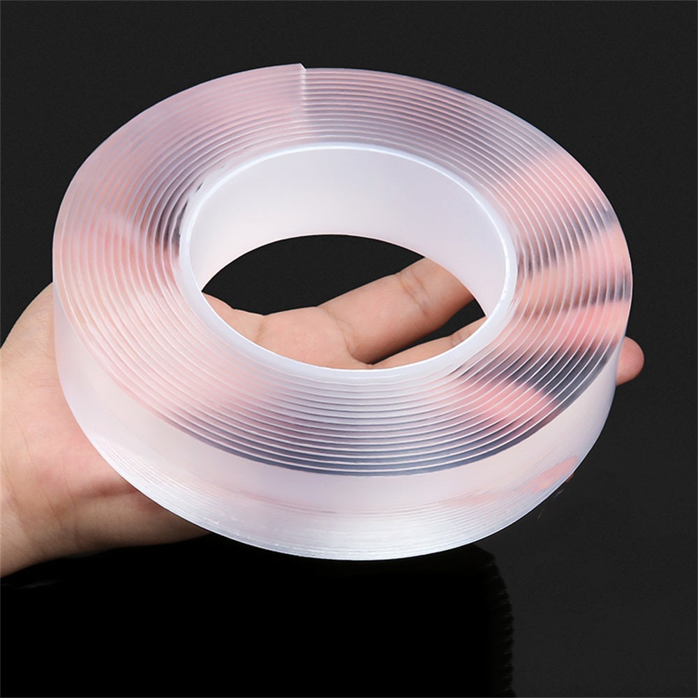 1pc Transparent Nano Tape Thicker Stronger Washable Reusable Double Sided Tape